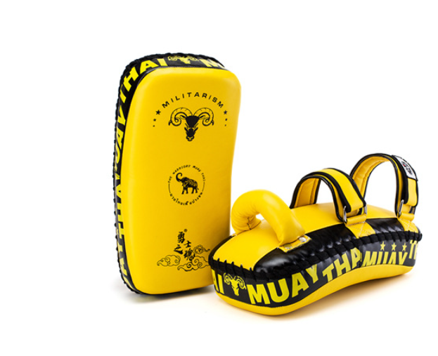 Пэд (макивара) для Тайского бокса и кикбоксинга The Warrior Spirit Yellow&Black (1шт)