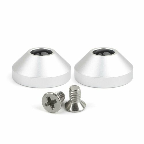 2 шт, высококачественные механические ножки клавиатуры, анодированный алюминий, изоляционный металл для корпуса с винтами