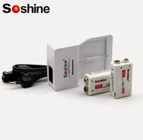 Изображение товара Зарядное устройство Soshine, V1, Li-ion, Ni-MH, LiFePO4, для аккумулятора крона