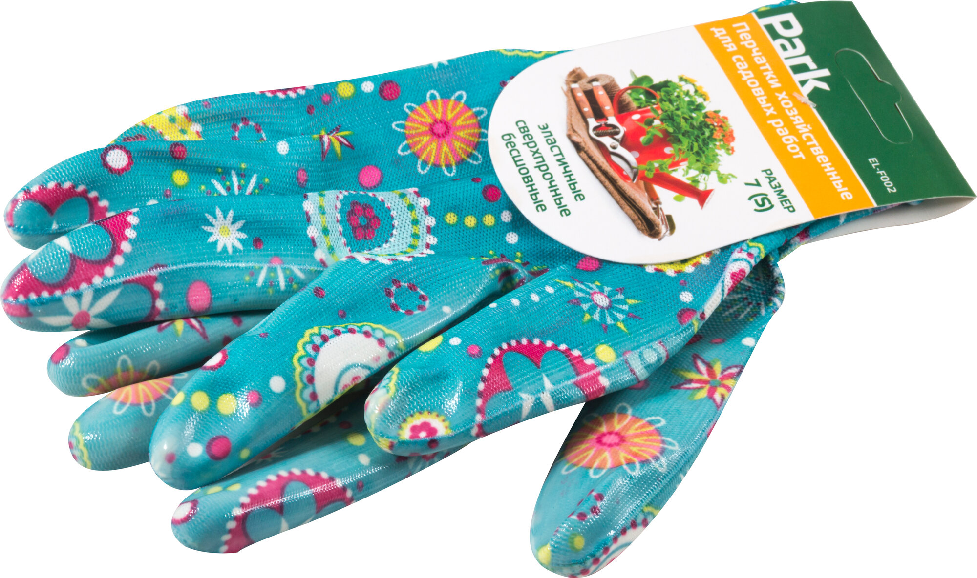 Перчатки хозяйственные PARK EL-F002 размер 7 (S)