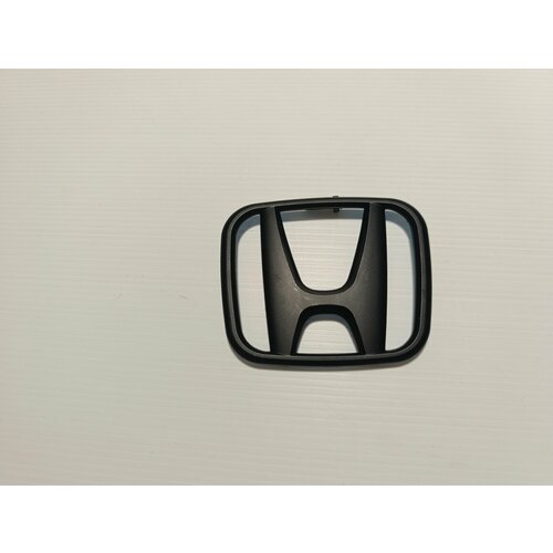 Эмблема Шильдик Honda / Хонда 98х81 мм, Черный-Матовый