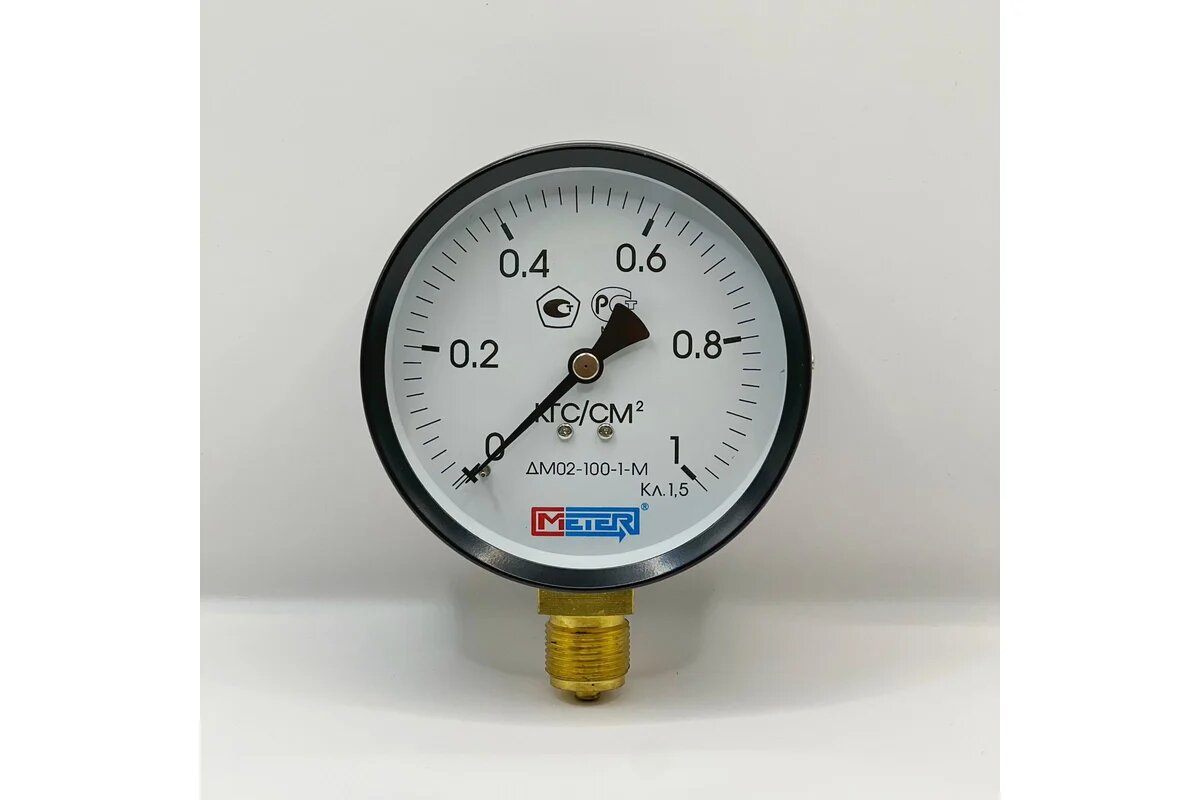 Метер ДМ 02-100-1-М Р=0.1 кгс/см2 М20x1,5 кл.1,5 718