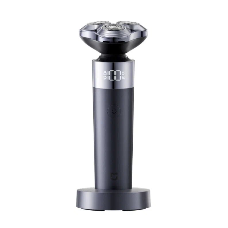 Электробритва S302 Electric Shaver, роторная, плавающие головки, IPX7, черная, CN
