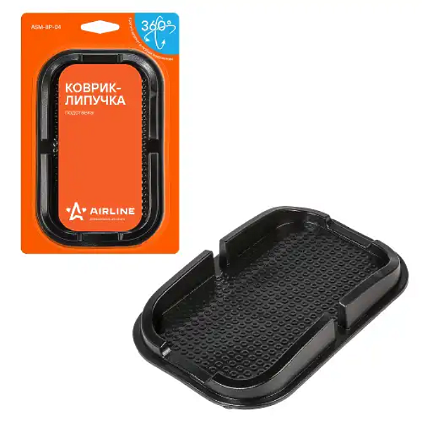 AIRLINE asm-bp-04 (ASMBP04) коврик липучка чёрный подставка 10015030 мм (asm-bp-04)