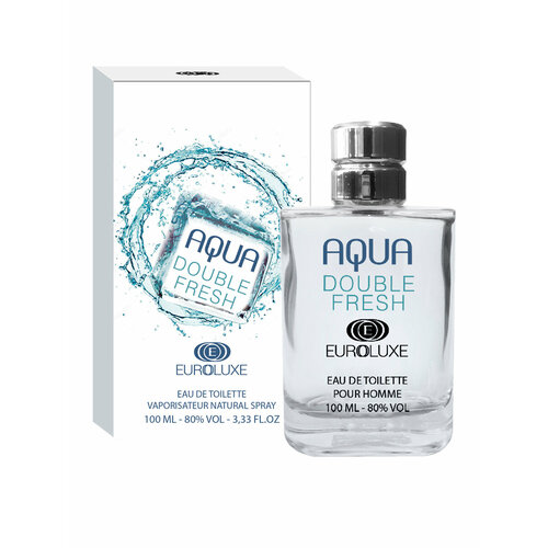 Euroluxe/Туалетная вода мужская Aqua Double Fresh, 100мл/Парфюм мужской