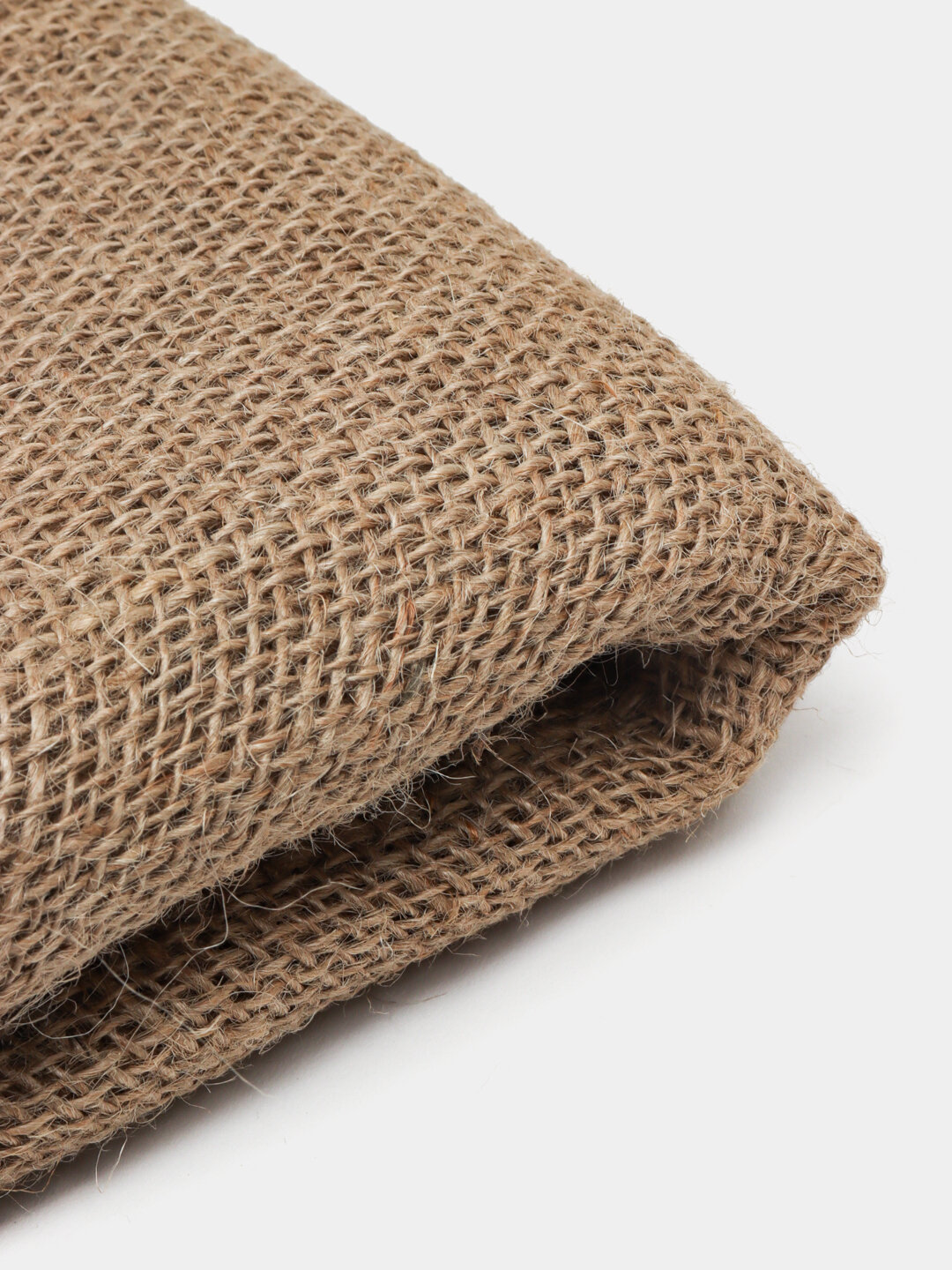 Мешковина для декора и рукоделия, джутовая ткань, пенька , 5м — фото 1