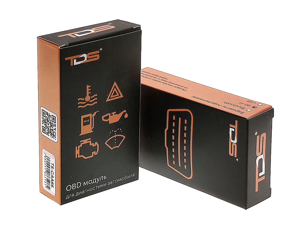 Автосканер elm327 OBD2 TDS TS-CAA64, V1.5, Wi-Fi, чип TR6260 синий