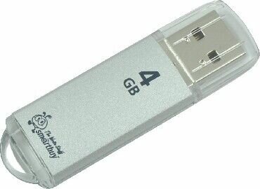 Флешка USB флеш карта (SB4GBVC-S) 4GB V-CUT SILVER