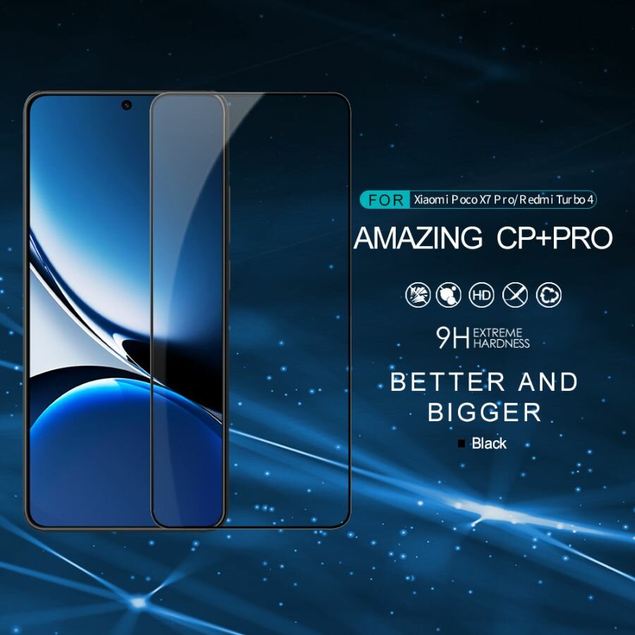 Защитное стекло Nillkin CP+ PRO для Poco X7 Pro черный — фото 1