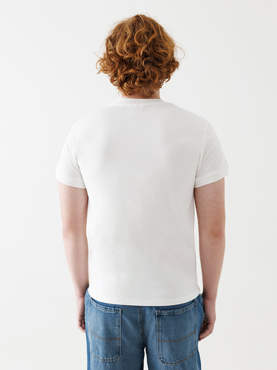 Футболка ПРИВЕТ МИШКА, размер XL, молочный — фото 1