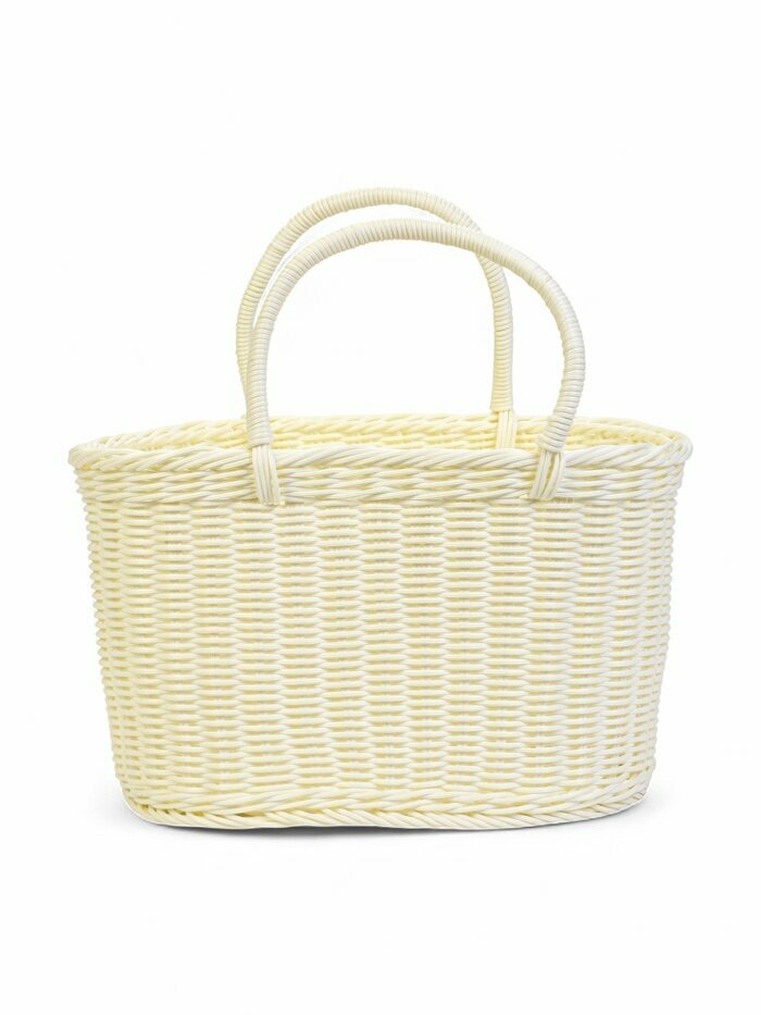 Корзина пластик 37 х 205 х 36 см ручка17 см белый 10913315