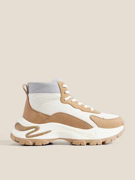 Кроссовки TENDANCE Tendance AN8683-2, размер 38, белый/коричневый