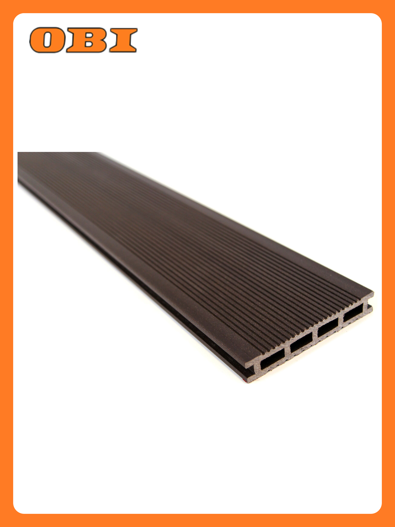 Доска террасная древесно-полимерный композит MultiDeck Шоколад 22х140х3000 мм