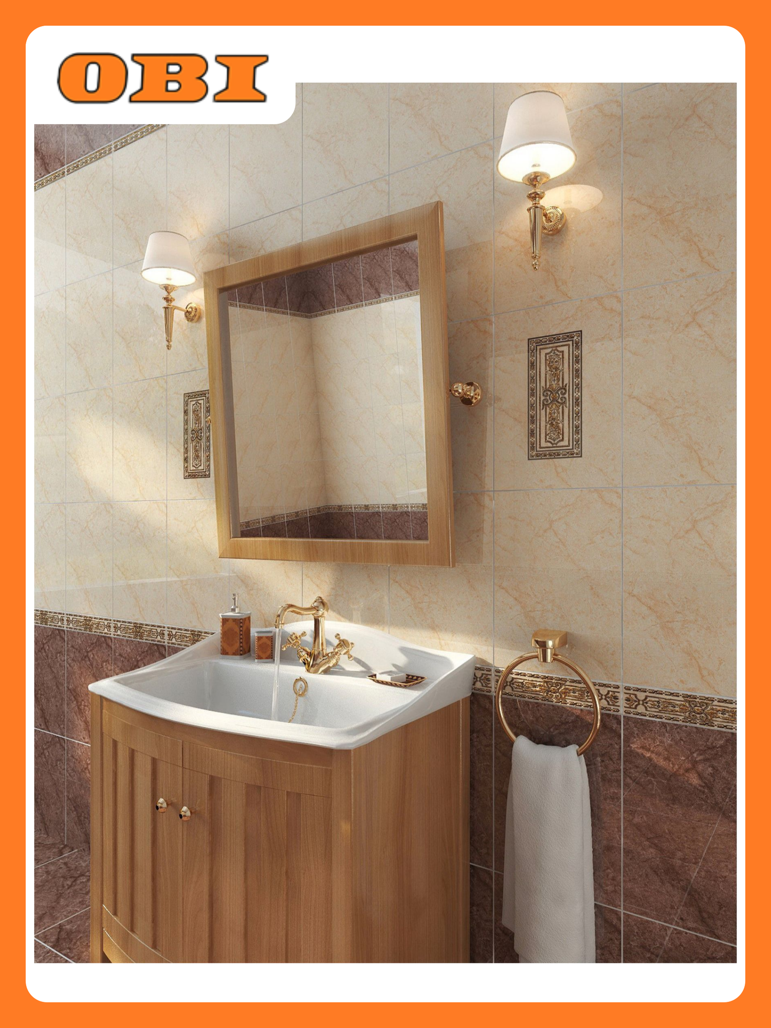 Бордюр ВКЗ Альпы светло-бежевый 20х33 см