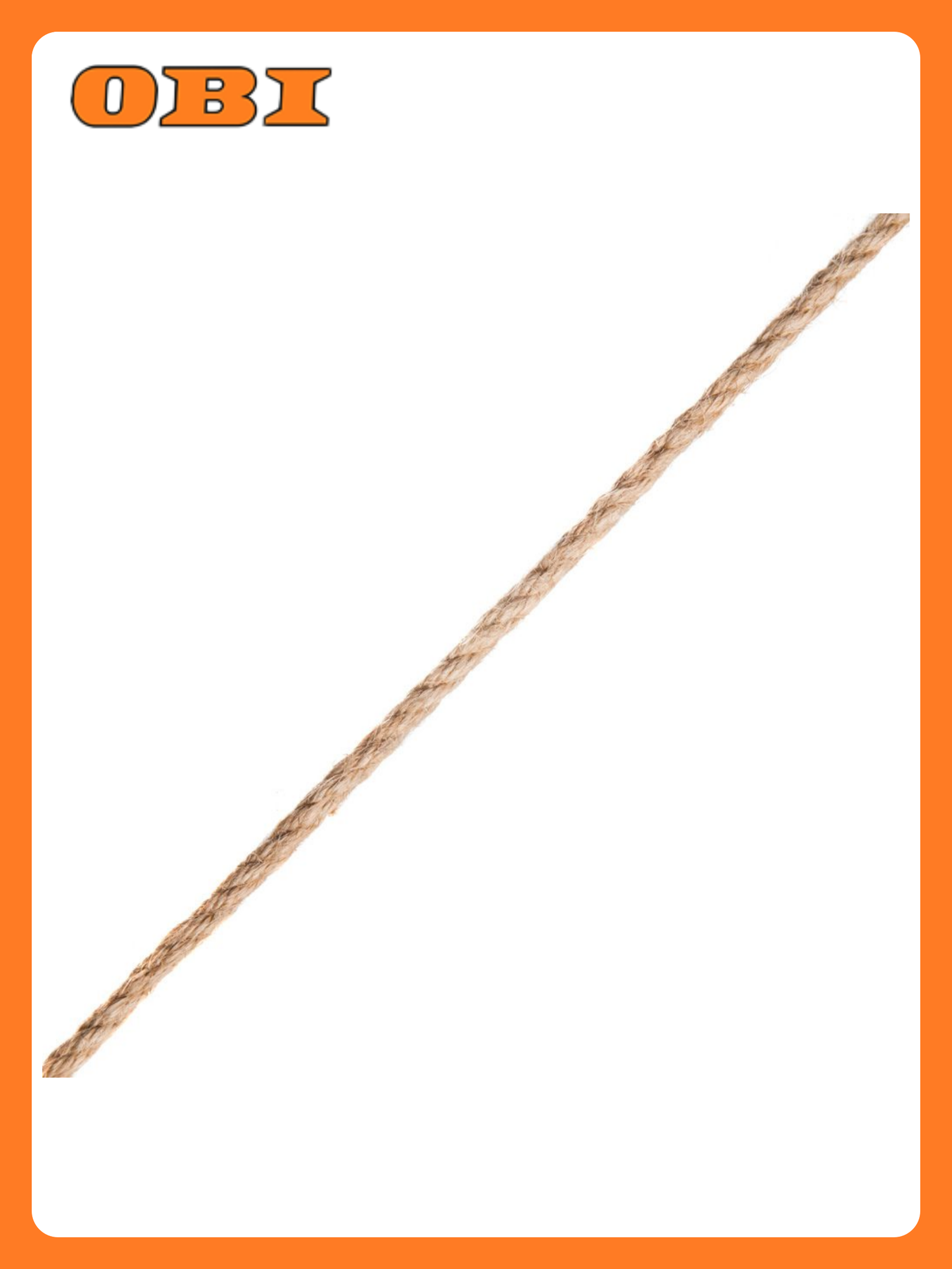 Трос Tech-KREP джут 8 мм 20 м