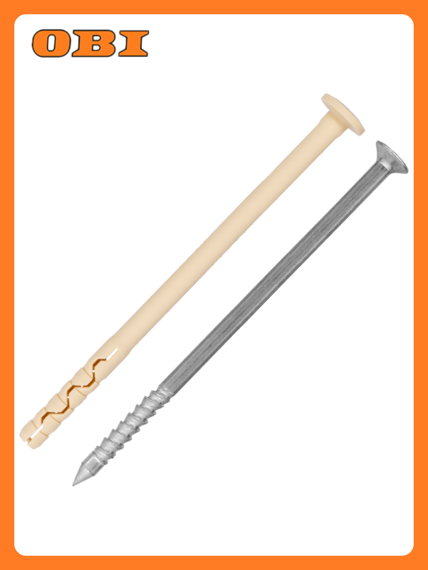 Дюбель-гвоздь нейлоновый PDG F с грибовидным бортиком 8x120 мм 16 шт