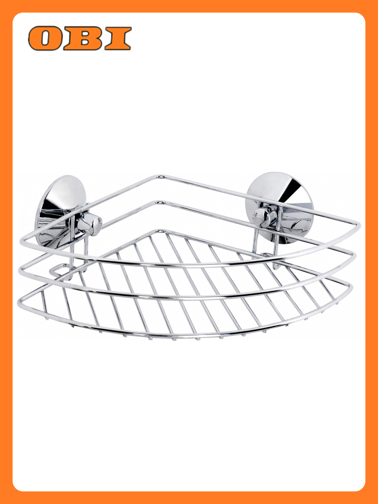 Полка для ванных принадлежностей Verran Real хром 80х210х210 мм