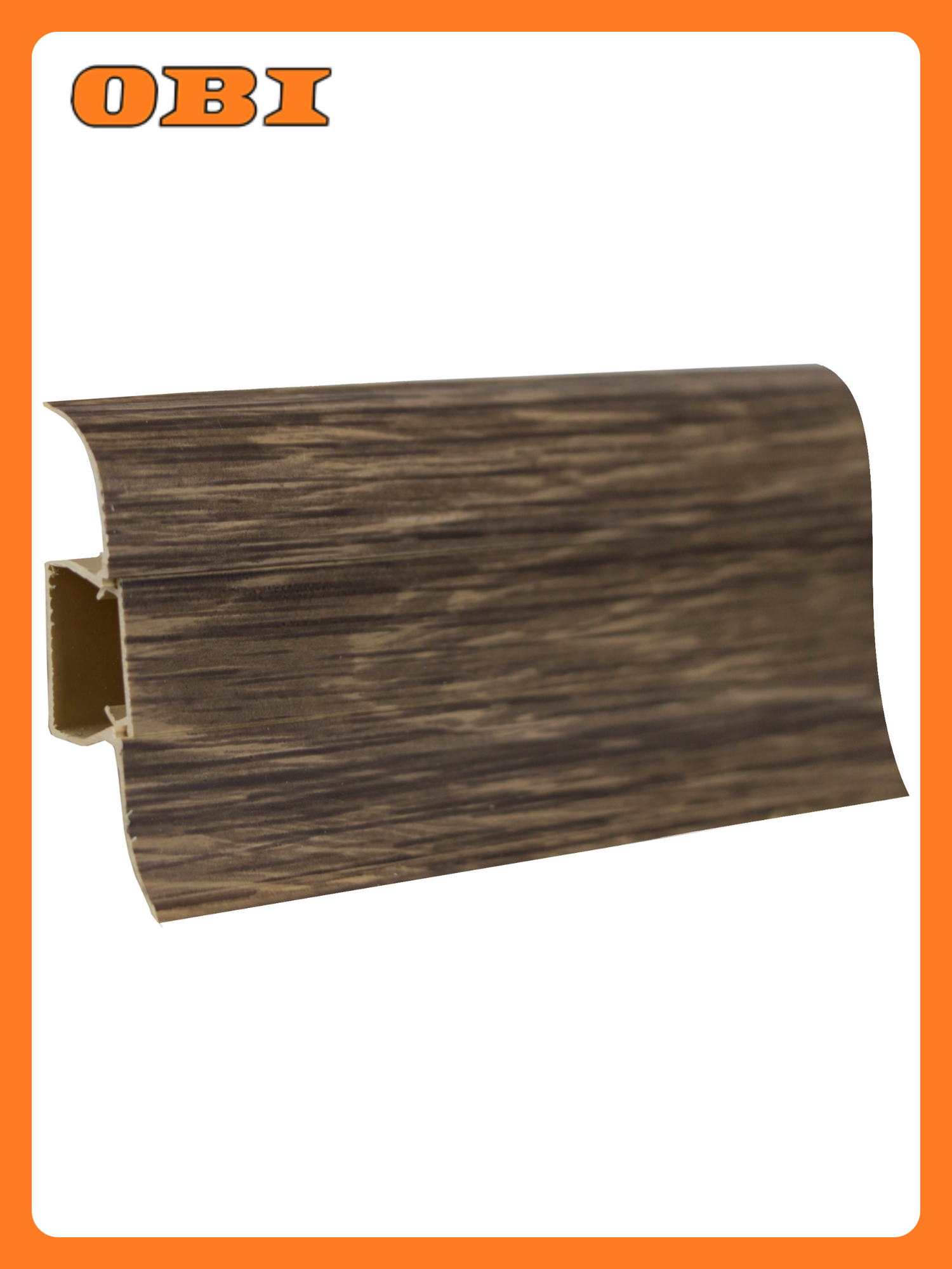 Плинтус ПВХ 56мм TITANIUM ECO №19 25м