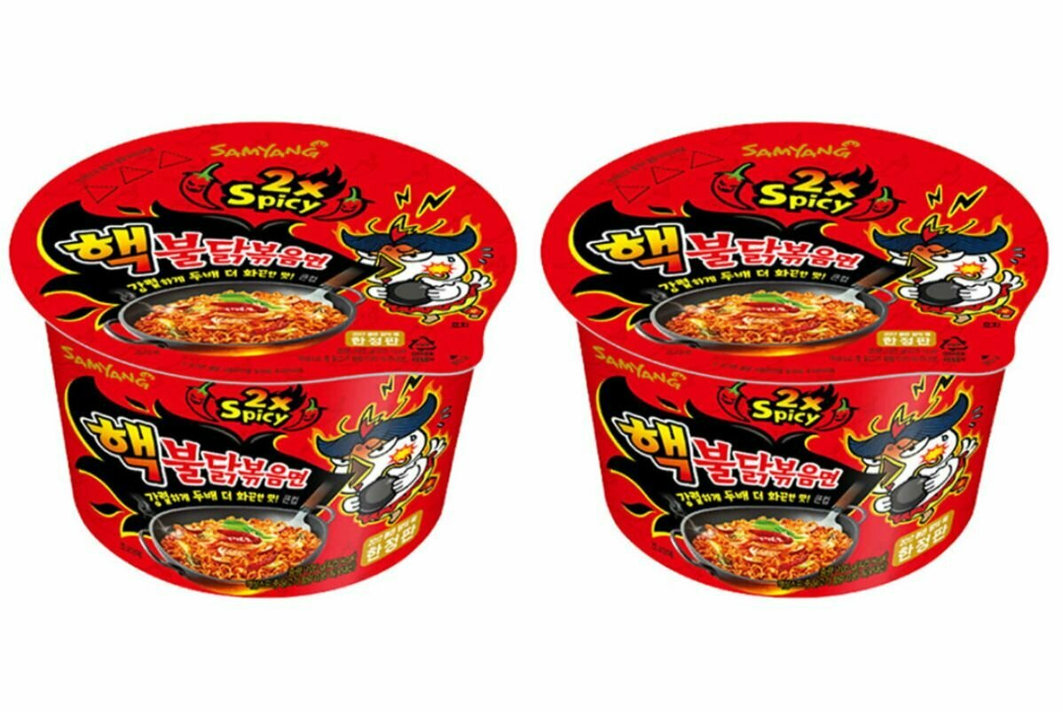 Samyang Лапша быстрого приготовления 2х Spicy Курица острая, 105 г, 2 шт