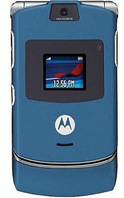 Телефон Motorola RAZR V3, 1 SIM, синий