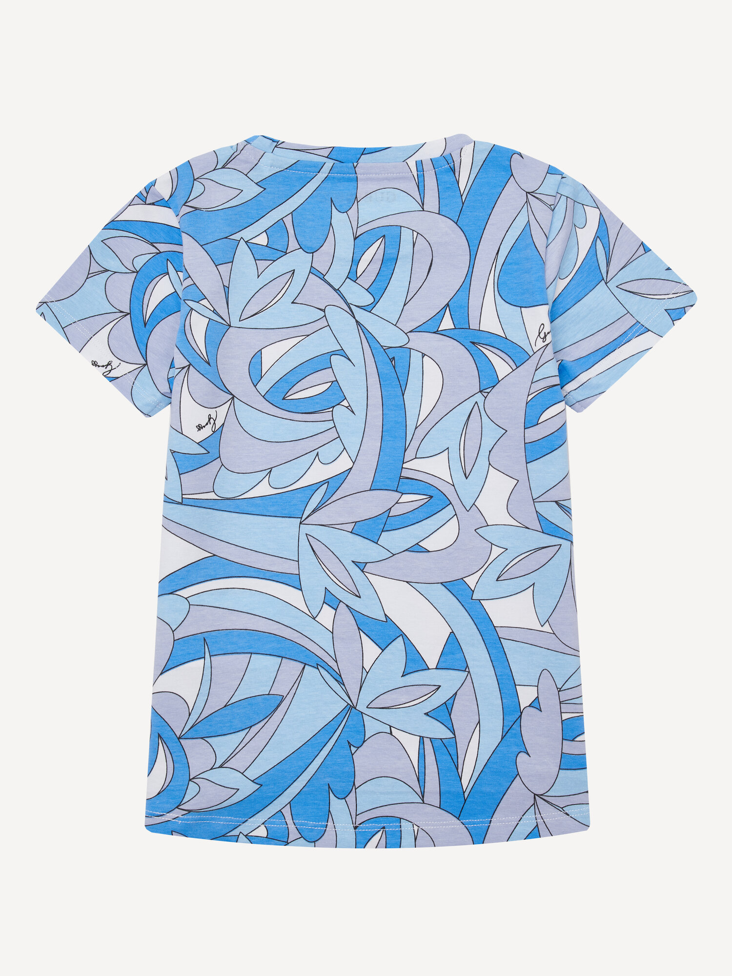 Футболка GUESS, размер 116-122, голубой — фото 1