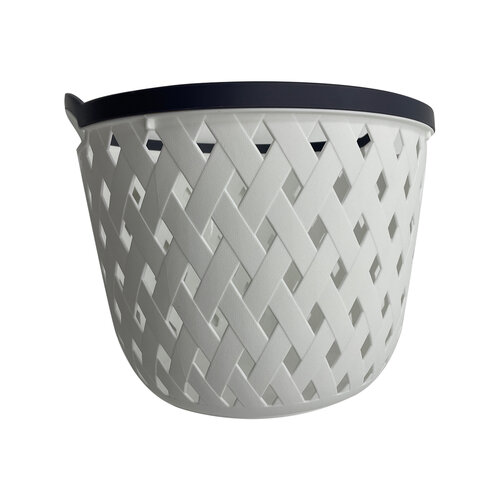 Коробка для хранения корзина для белья Yiwu Rombo рамзер L 295х295х24 см белый 335₽