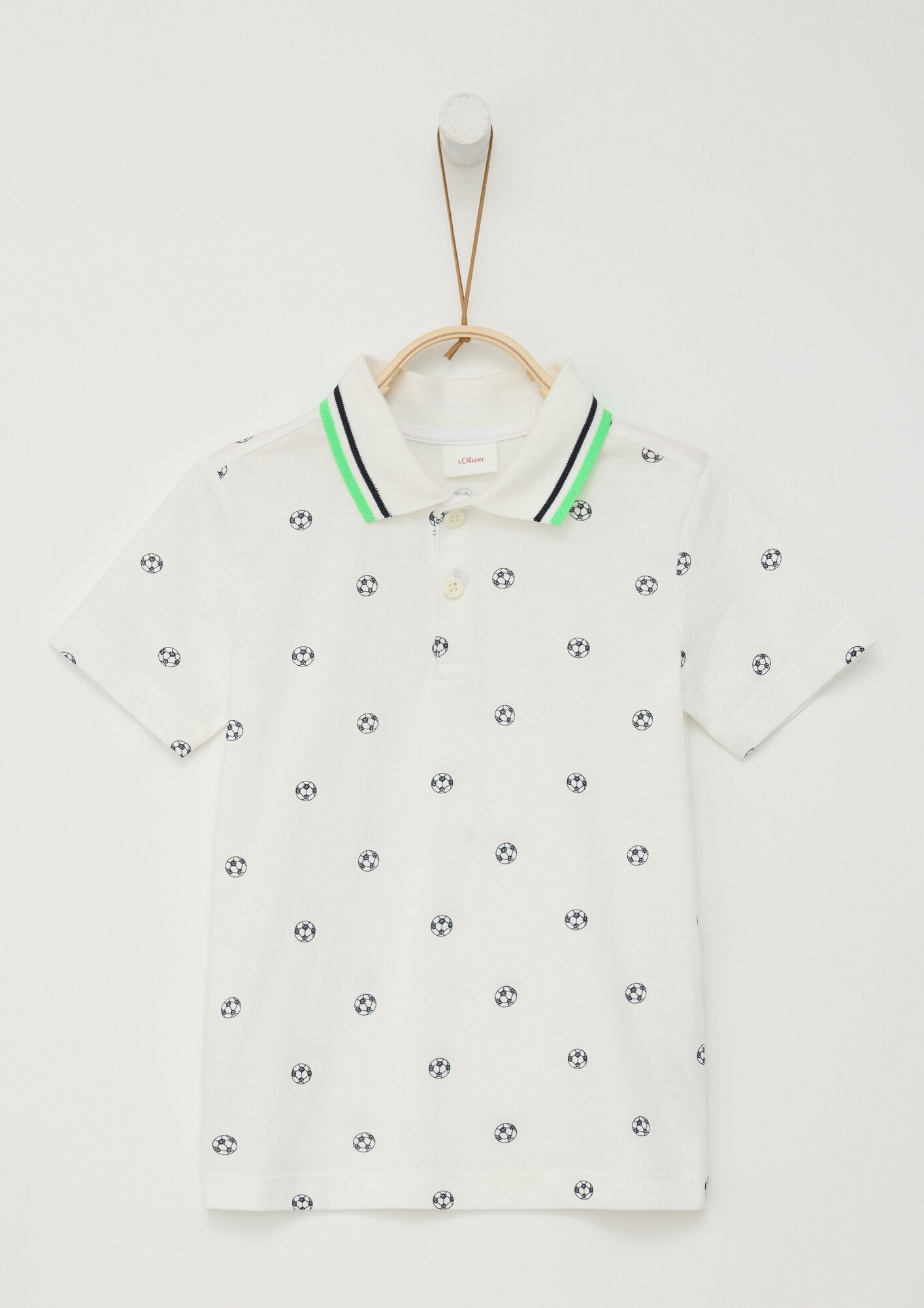 Поло s.Oliver, размер 116/122, белый