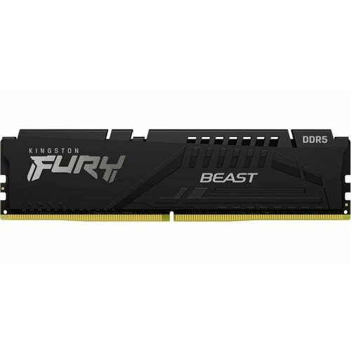 Оперативная память для компьютера 32Gb 1x32Gb PC5-48000 6000MHz DDR5 DIMM CL36 Kingston Fury Beast KF560C36BBE-32 1429300₽