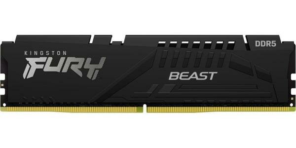 Оперативная память для компьютера 32Gb (1x32Gb) PC5-48000 6000MHz DDR5 DIMM CL36 Kingston Fury Beast KF560C36BBE-32