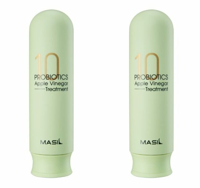 Masil Бальзам-маска для волос от перхоти с яблочным уксусом 10 Probiotics Apple Vinegar Treatment, 300 мл - 2 штуки