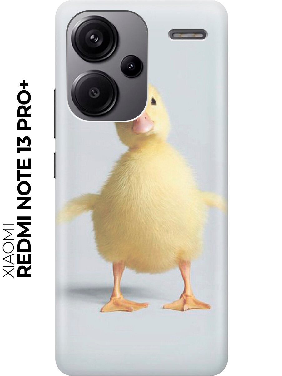 Силиконовый чехол на Xiaomi Redmi Note 13 Pro + / Сяоми Редми Ноут 13 Про + с рисунком "Утя"
