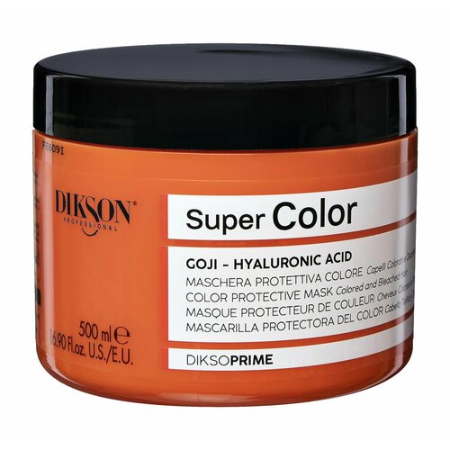 Маска для сохранения цвета окрашенных и обесцвеченных волос / 500 мл / Dikson Professional Super Color Protective Mask маска для окрашенных и обесцвеченных волос dikson super color 500 мл