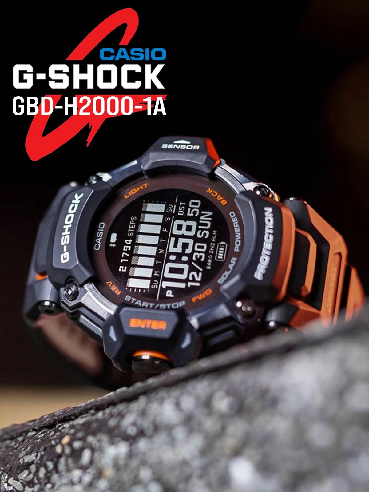 Наручные часы CASIO G-Shock GBD-H2000-1A