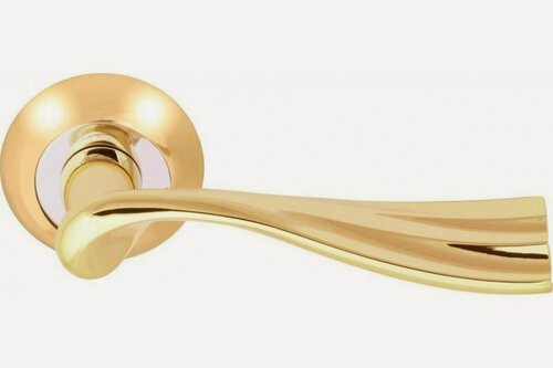 Изображение товара Ручка дверная межкомнатная, поворотная, нажимная Vilardi Джина GP золото
