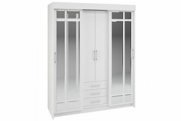 фото Шкаф-купе "Фортуна" 1,7 м (Улучшенная фурнитура) - белый