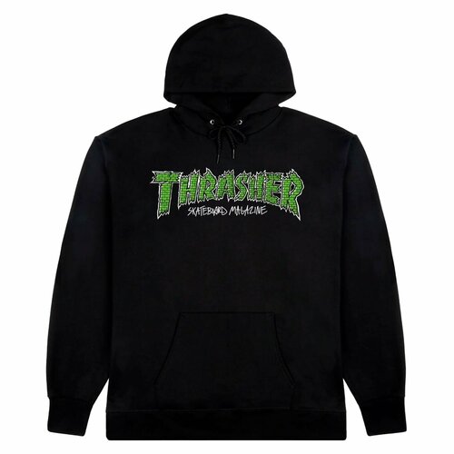 фото Худи thrasher, размер m, черный