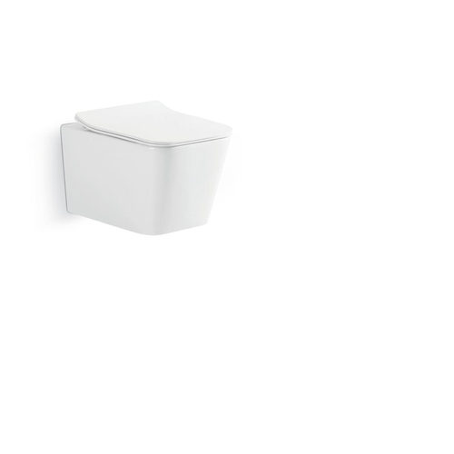 Керамический безободковый унитаз CeramaLux 5170MW, белый матовый унитаз подвесной ceramalux 5170mw цвет белый