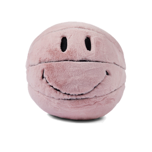 market smiley basketball Market SMILEY Sherpa Basketball Pillow Blush