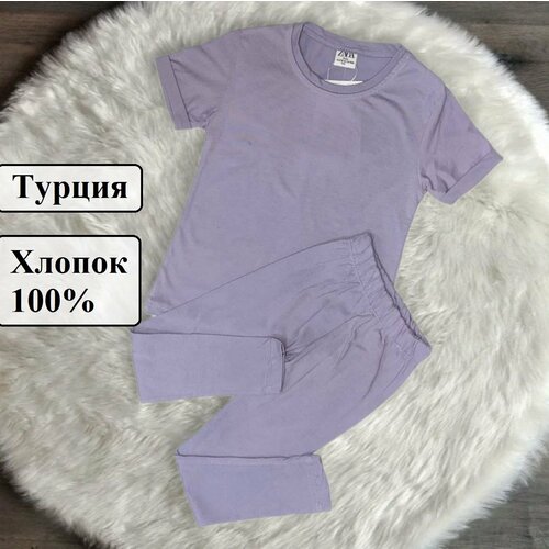 Пижама Zara, размер 5-6 лет 116 см, лиловый свитер zara размер 5 6 лет 116 см бежевый