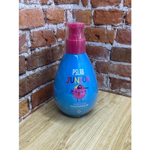 фото Pslab junior toothpaste bubble gum зубная паста для детей от 3 до 12 лет со вкусом жевачки 200 мл ps.lab