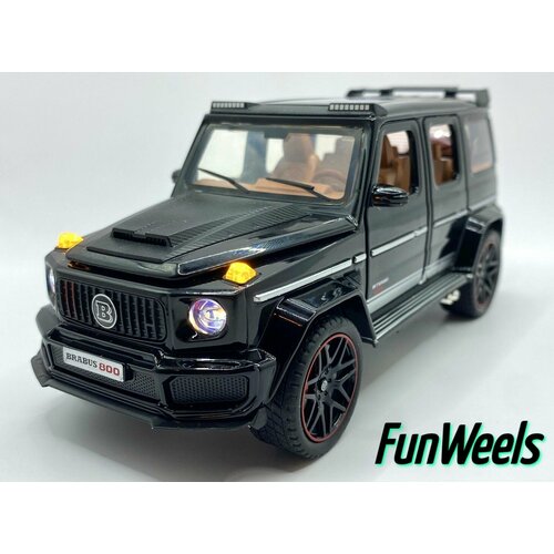 Металлическая инерционная модель Mercedes-Benz G800 Brabus (Мерседес Бенз Гелик, Г класс, Брабус) / Масштаб 1:32