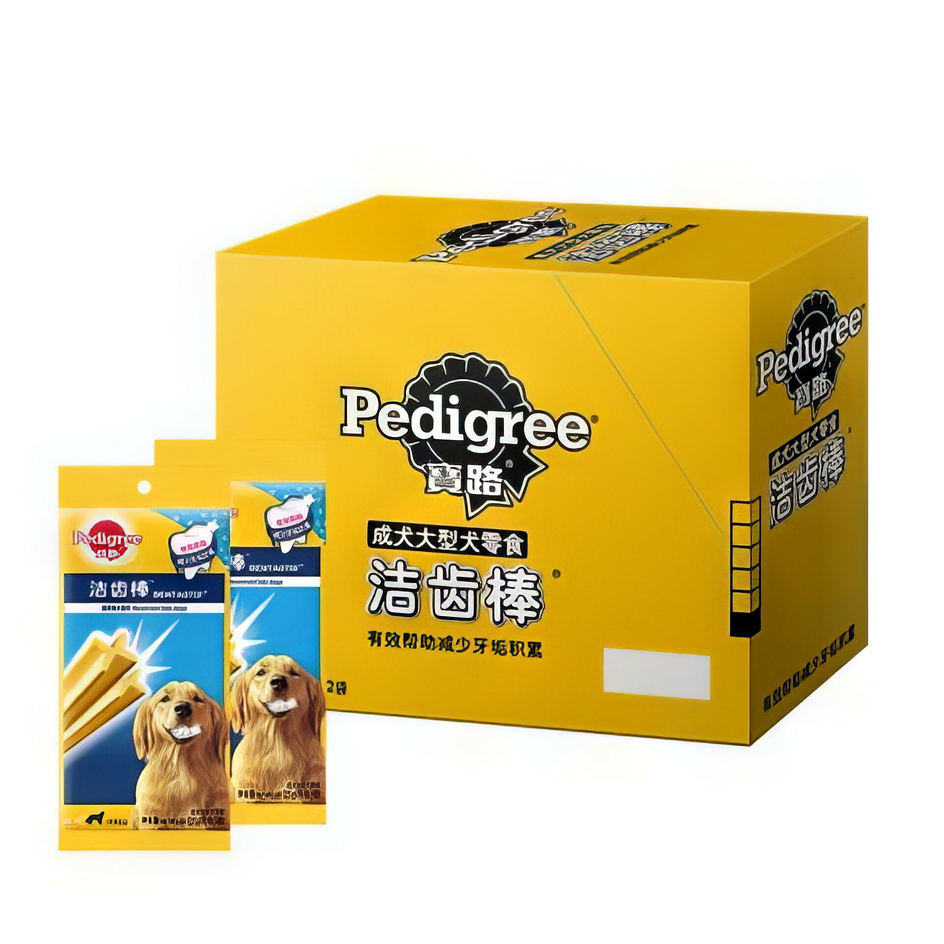 Лакомство для собак Pedigree Denta Stix Large Dog (Коробка 12 пачек)
