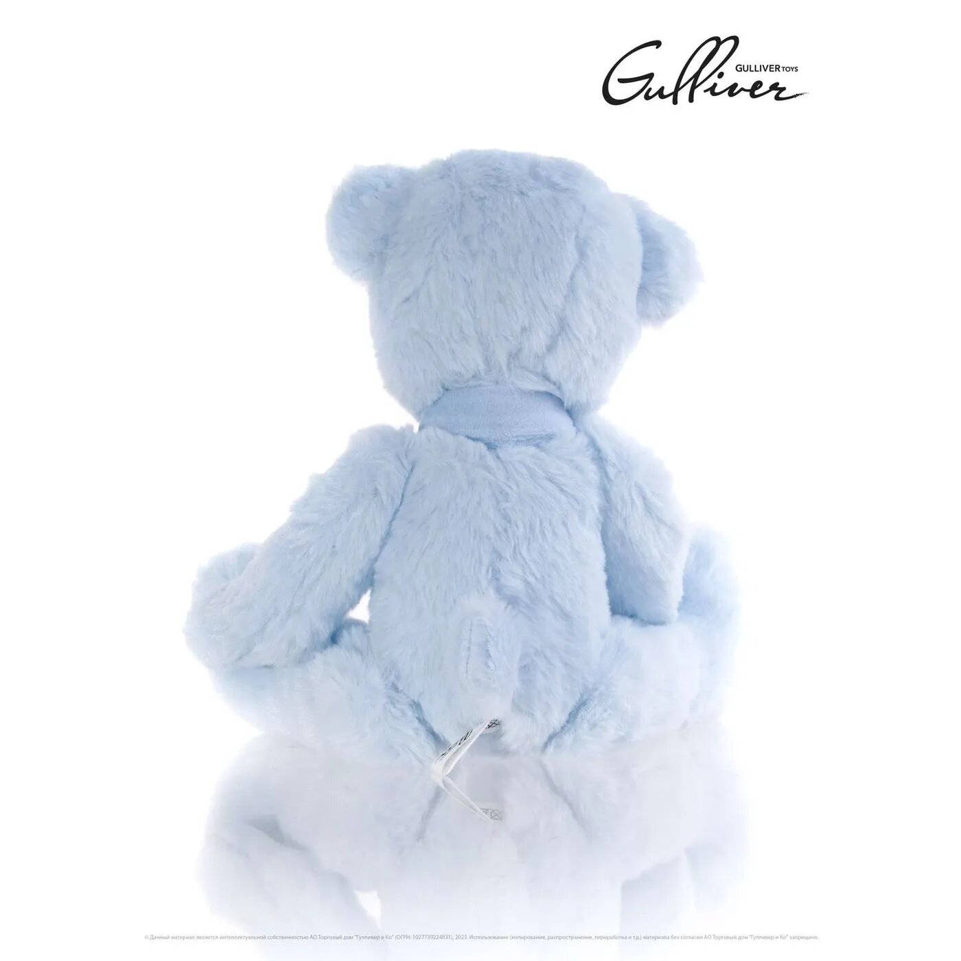 Мягкая игрушка Gulliver Мишка голубой сидячий с бантом 22 см Gulliver мягкая игрушка - фото №7