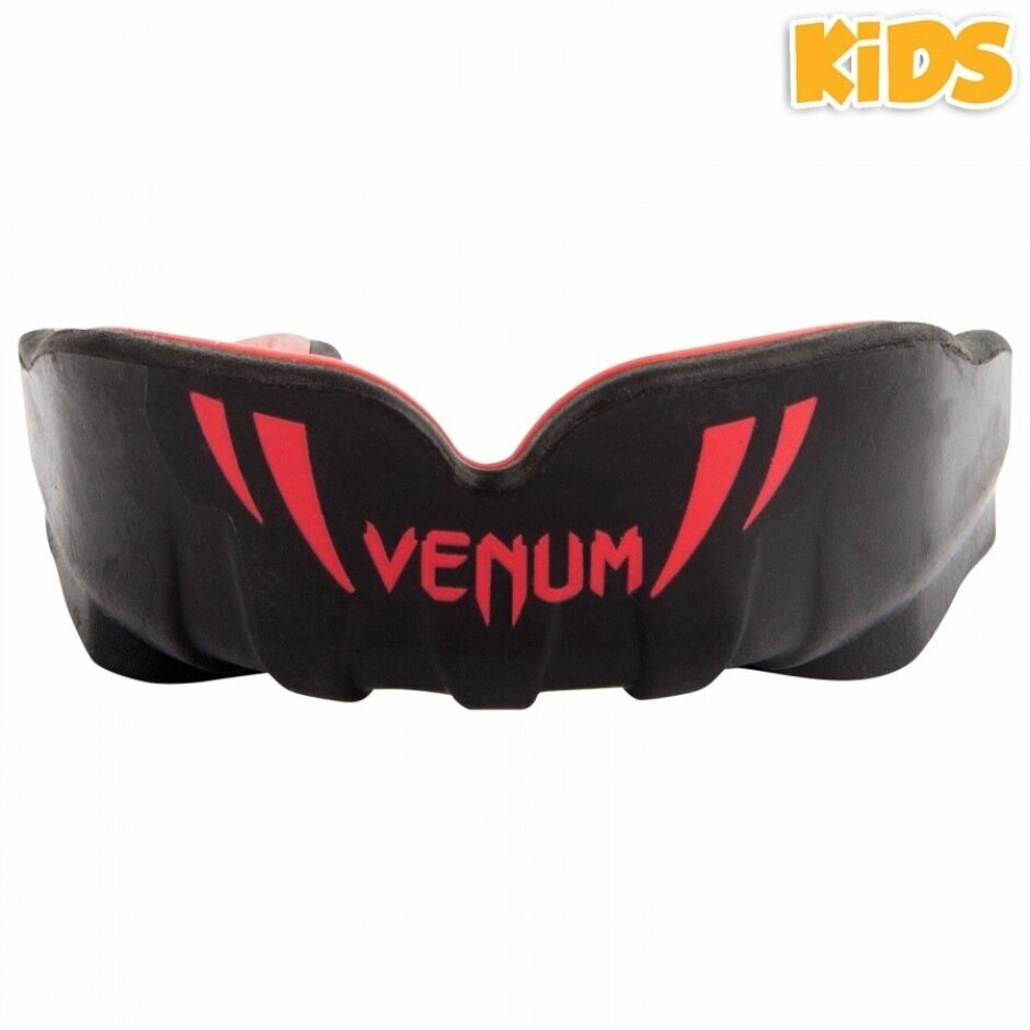 Детская боксерская капа спортивная для защиты зубов Venum Challenger - Black/Red