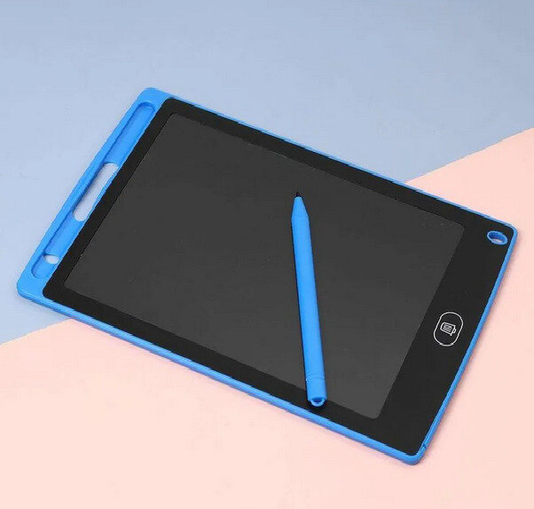 Графический планшет для заметок и рисования детский LCD Writing Tablet 10 дюймов со стилусом / синий / Интерактивная доска / Планшет для рисования / Электронный блокнот