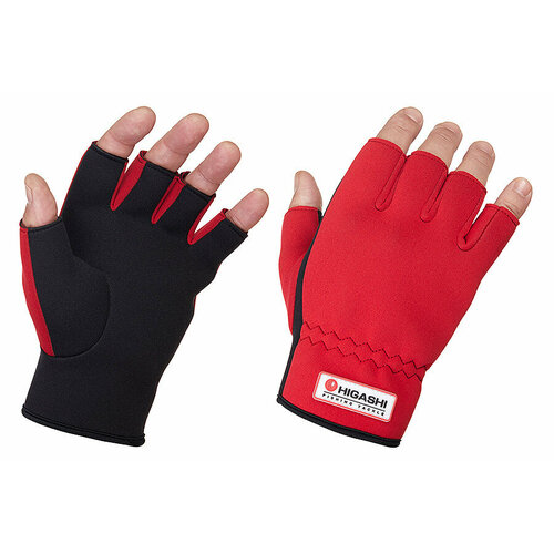 Перчатки , размер XXL, черный, красный перчатки рыболовные higashi antey 3f xxl
