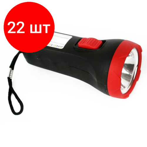 Комплект 22 штук, Фонарь ручной Ultraflash LED16014 (1+4SMD LED,2 ре