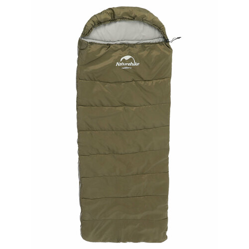 Спальный мешок Naturehike New Envelope Cotton Sleeping Bag With Hood U150 Зеленый спальный мешок naturehike cwz400 down envelope sleeping bag nh19w400 z