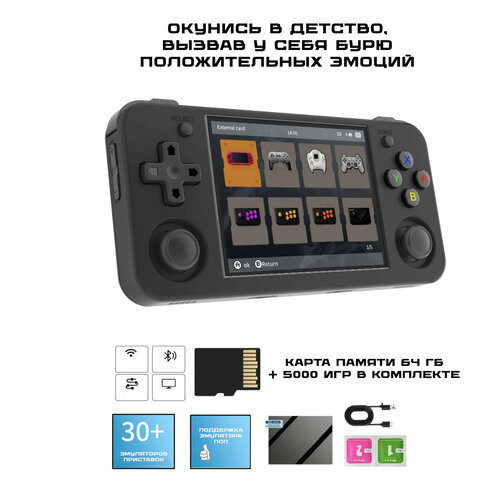 Портативная игровая консоль Anbernic RG35XX H 64 гб 5000 игр 8800₽
