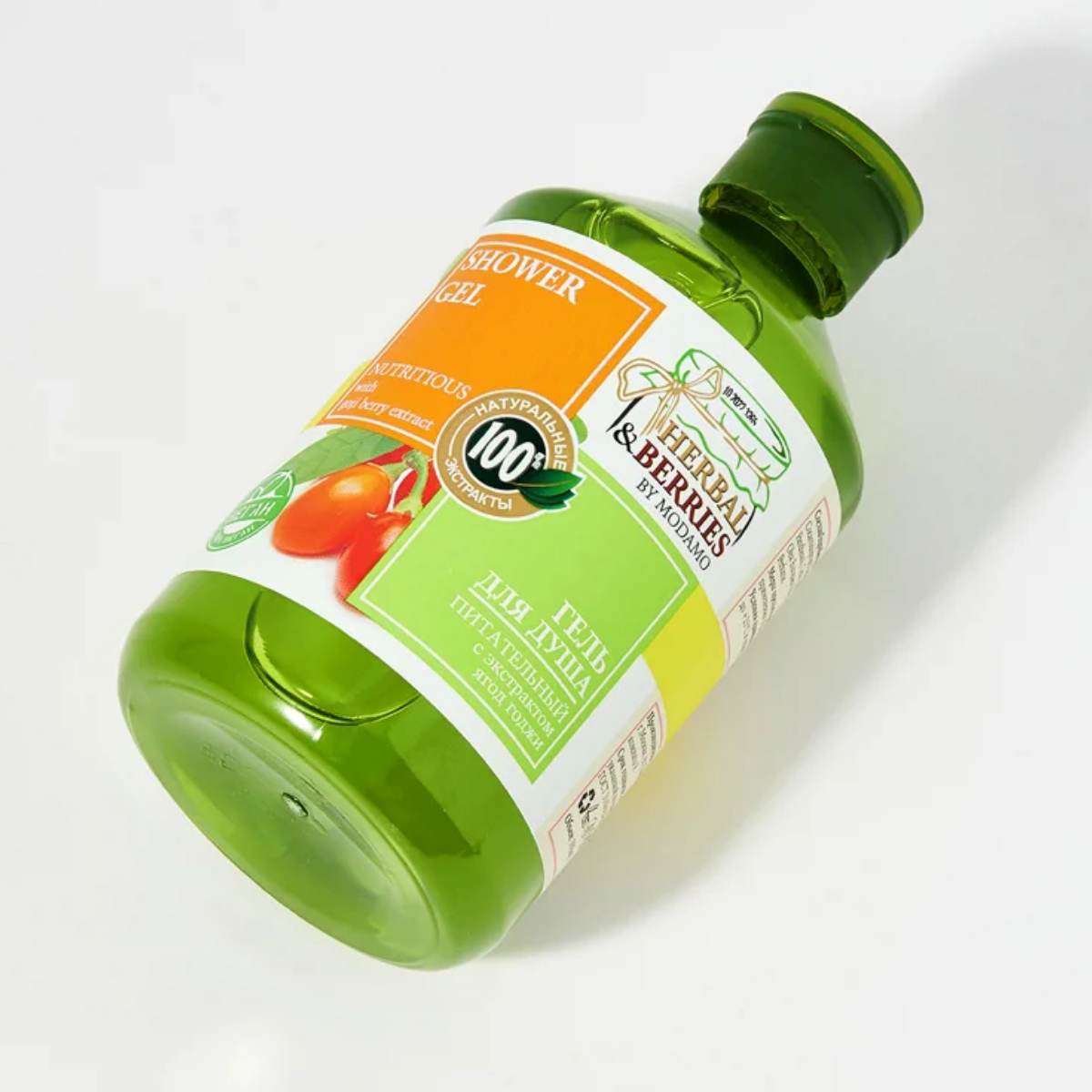 Гель для душа Herbal&Berries by Modamo Питательный с экстрактом ягод годжи 500мл Саната - фото №11